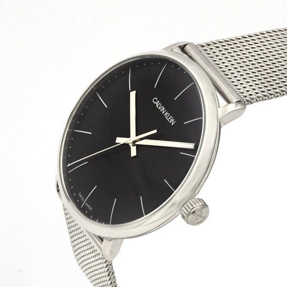 Calvin Klein High Noon K8M21121 men's watch worn on wrist with mesh band visible