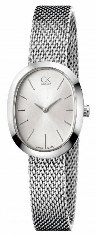 Calvin Klein Incentive ladies watch with silver dial and mesh bracelet