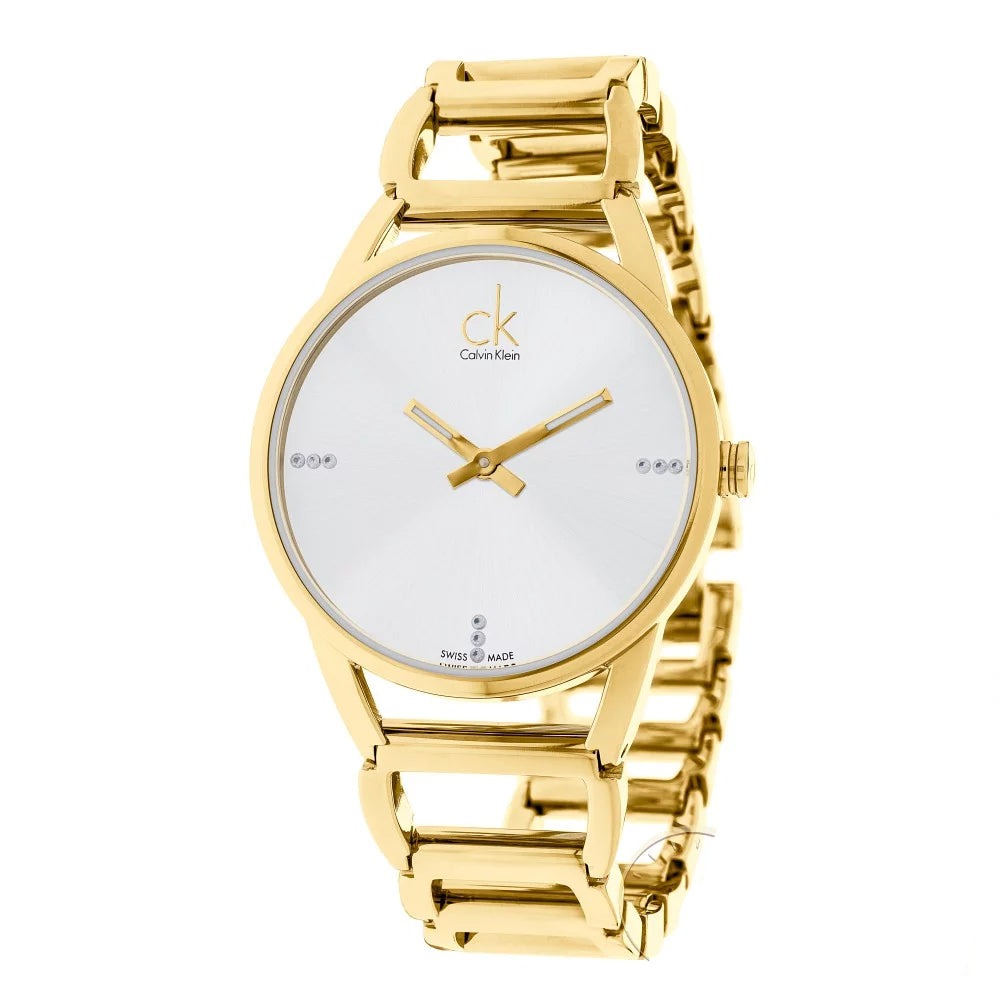 Calvin Klein K3G2352W women's stainless steel watch gold strap