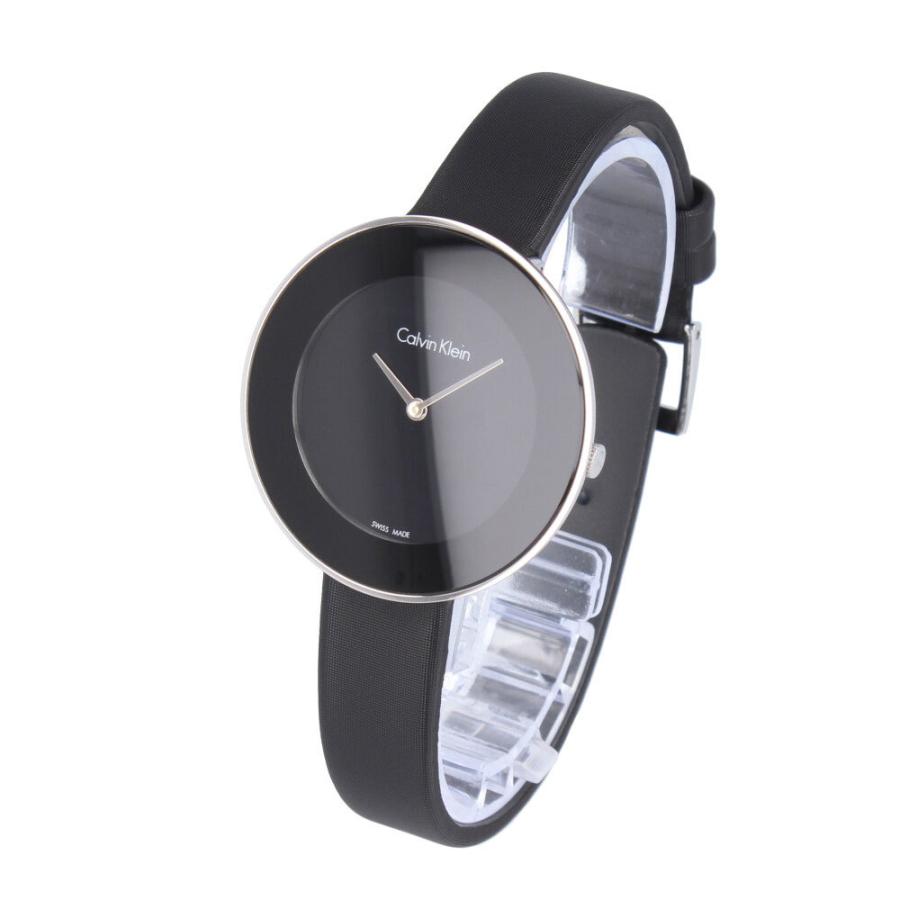 Calvin Klein Chic ladies watch angled view showing case profile and strap