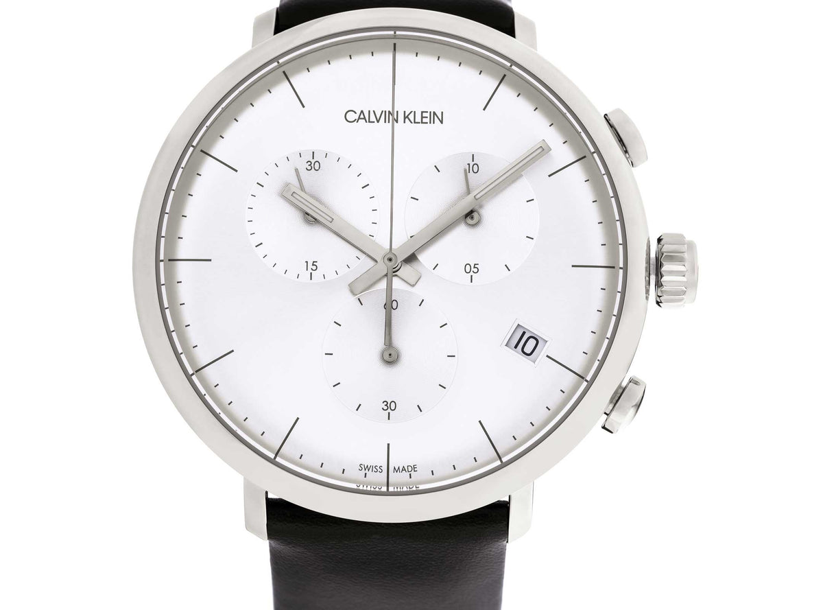 Calvin Klein High Noon K8M271C6 quartz chronograph with white dial