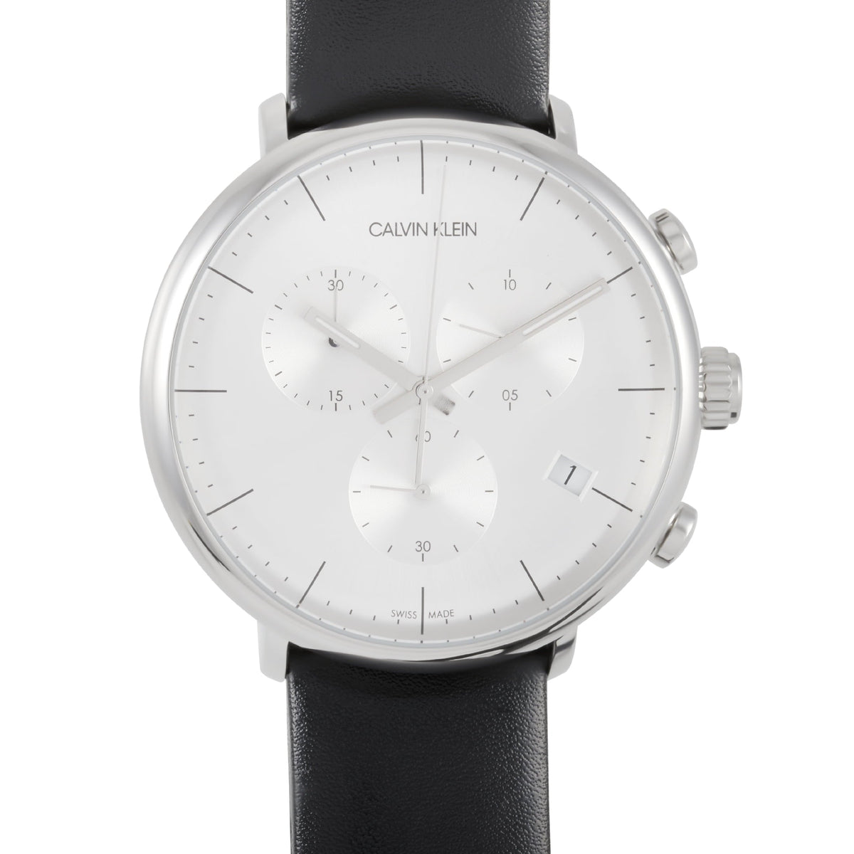 Calvin Klein K8M271C6 chronograph with silver subdials and date window