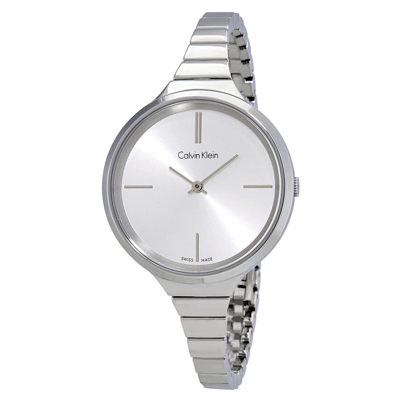 Calvin Klein Lively silver dial ladies watch front view