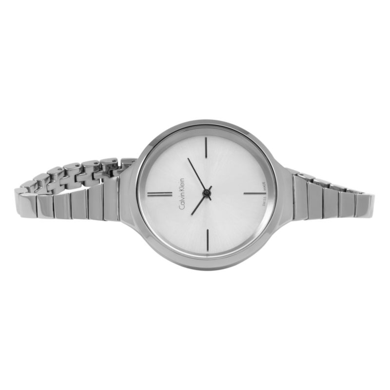 Calvin Klein Lively stainless steel watch on wrist