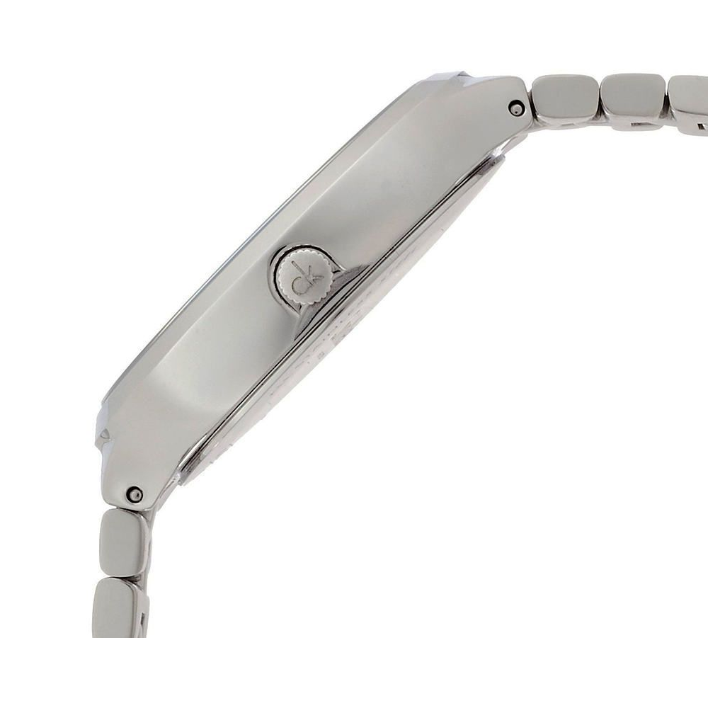Calvin Klein Lively watch side view showing case and bracelet depth