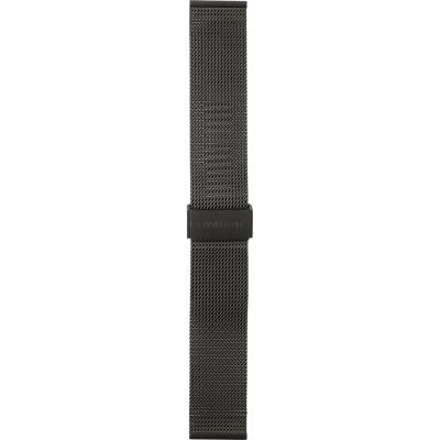 Black mesh bracelet for Calvin Klein Minimal Diamonds watch with fold-over clasp