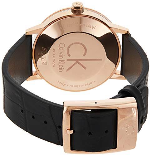Calvin Klein Post Minimal rose gold watch case back with CK logo and limited edition marking