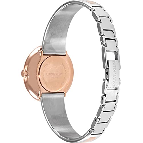 Calvin Klein Seduce K4E2N61X bracelet and case detail with two-tone stainless steel