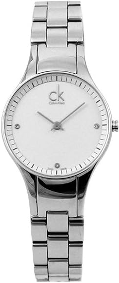 Side angle view of Calvin Klein Simplicity K4323101 women's watch
