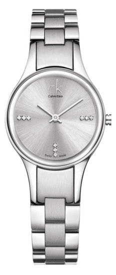 Calvin Klein Simplicity silver dial ladies watch with stainless steel bracelet