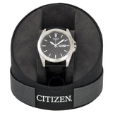 Citizen Black Dial Black Leather Men's Watch BF0580-06E - The Watches Men & Co #4