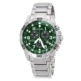 Citizen Brycen Chronograph Eco-Drive Green Dial Men's Watch BL5550-50X - The Watches Men & Co