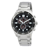 Citizen Chrono Sporty-Aqua Chronograph Black Dial Men's Watch AT2568-82E - The Watches Men & Co