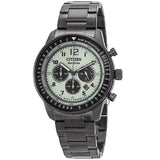 Citizen Chronograph Eco-Drive Green Dial Men's Watch CA4507-84X - The Watches Men & Co