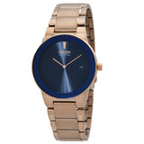 Citizen Eco-Drive Blue Dial Rose Gold-tone Men's Watch AU1066-80L - The Watches Men & Co