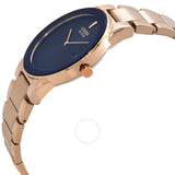 Citizen Eco-Drive Blue Dial Rose Gold-tone Men's Watch AU1066-80L - The Watches Men & Co #2