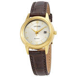Citizen Eco-Drive Corso Silver Dial Ladies Watch FE1082-05A - The Watches Men & Co