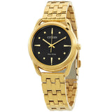 Citizen Eco-Drive Dress Classics Black Dial Ladies Watch FE7092-50E - The Watches Men & Co
