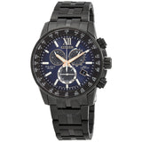 Citizen Eco-Drive Perpetual Chronograph GMT Blue Dial Men's Watch CB5885-85L - The Watches Men & Co