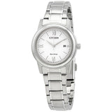 Citizen Eco-Drive White Dial Ladies Watch FE1220-89A - The Watches Men & Co