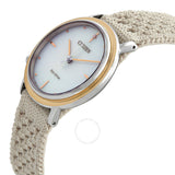 Citizen L Ambiluna Eco-Drive Beige Dial Ladies Watch EM1006-40A - The Watches Men & Co #2