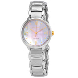 Citizen L Series Eco-Drive Mother of Pearl Dial Ladies Watch EM0927-87Y - The Watches Men & Co