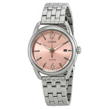 Citizen LTR Eco-Drive Light Pink Dial Ladies Watch FE6080-71X - The Watches Men & Co