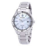Citizen Marine Lady Eco-Drive Crystal Mother of Pearl Dial Watch FE6170-88D - The Watches Men & Co