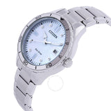 Citizen Marine Lady Eco-Drive Crystal Mother of Pearl Dial Watch FE6170-88D - The Watches Men & Co #2