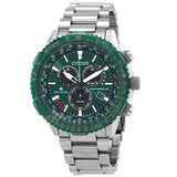 Citizen Promaster Air A-T World Time Chronograph GMT Green Dial Men's Watch CB5004-59W - The Watches Men & Co