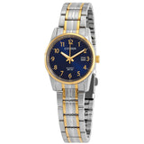 Citizen Quartz Blue Dial Two-tone Ladies Watch EU6004-56L - The Watches Men & Co