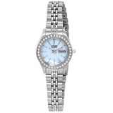 Citizen Quartz Crystal Blue Dial Ladies Watch EQ0530-51N - The Watches Men & Co