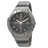 Citizen Super Titanium Armor Chronograph Black Dial Men's Watch CA7058-55E - The Watches Men & Co
