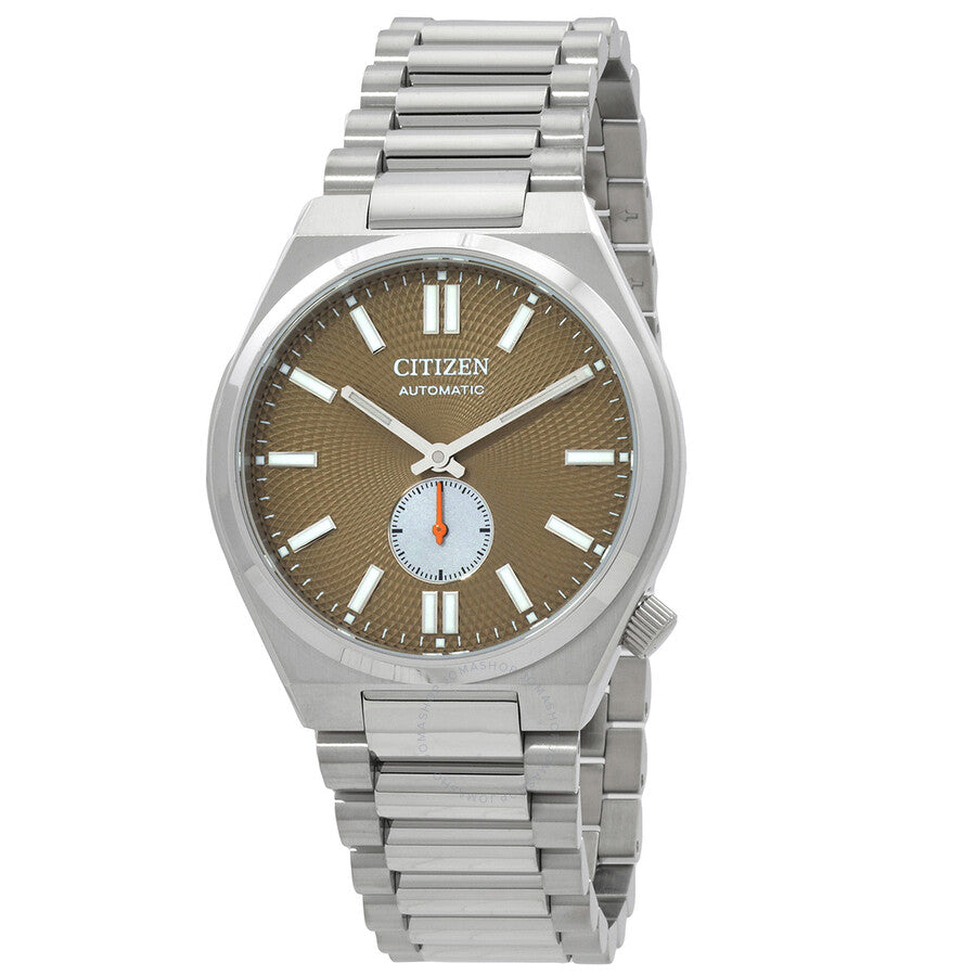 Citizen Automatic 40mm olive green dial stainless steel men's watch with small seconds subdial
