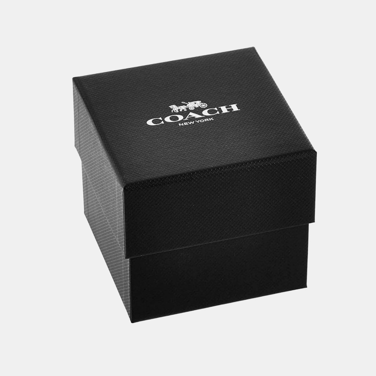 Coach brand gift box with Coach New York branding