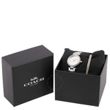 Coach Park Quartz Crystal Silver White Ladies Watch 14000092 - The Watches Men & Co #4