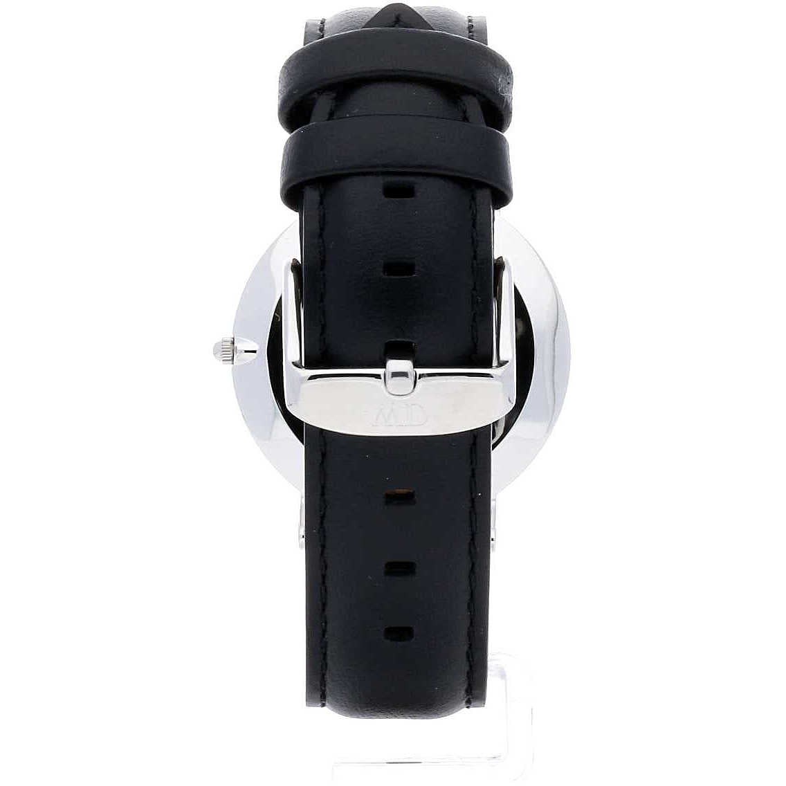 Daniel Wellington Sheffield 36mm Black Dial Black Leather Silver Watch - DW00100145