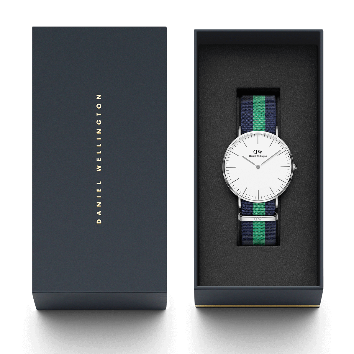 Daniel Wellington Warwick 40mm White Dial Men's Silver Watch - DW00100019