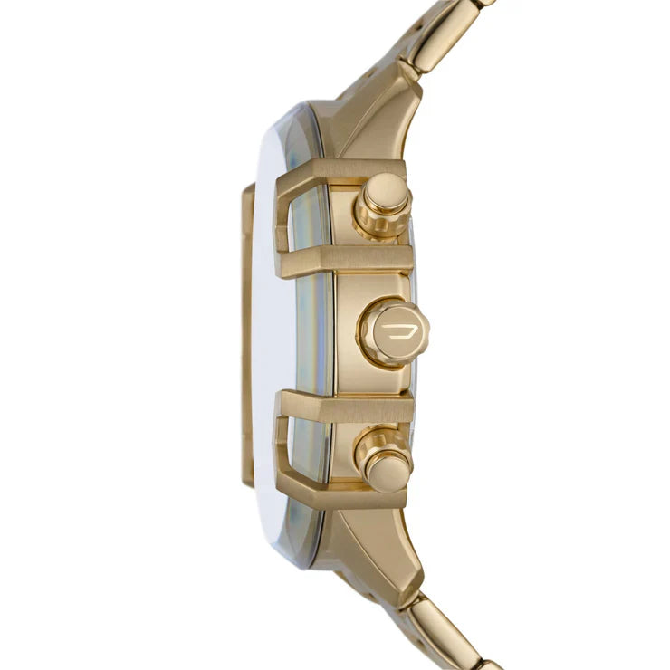 Right side profile of Diesel Griffed DZ4595 showing chronograph pusher buttons and bracelet