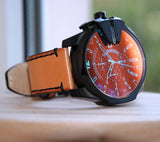 Diesel Mega Chief Men’s Chronograph Black IP Case Brown Leather Strap DZ4476 DZ4476 - Image 3