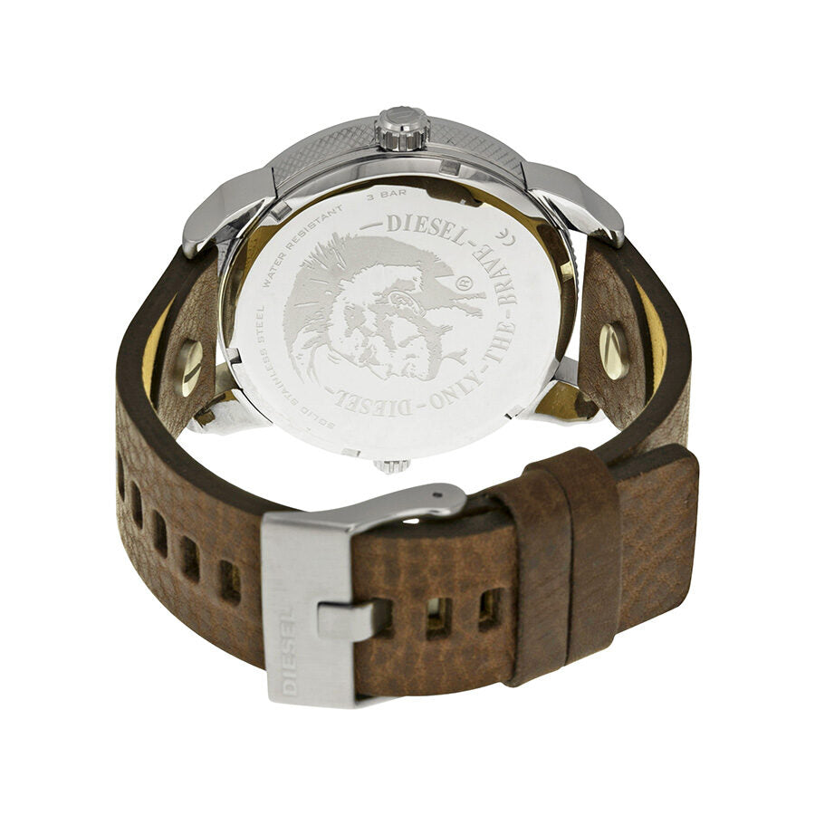 Diesel Mini Daddy watch caseback showing engraved Diesel logo and model details