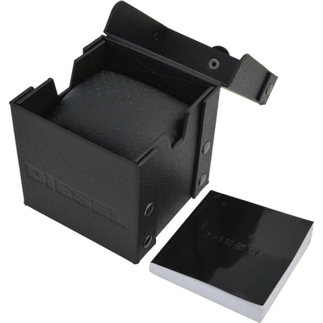 Diesel Mr. Daddy 2.0 watch original packaging with black box and branded card