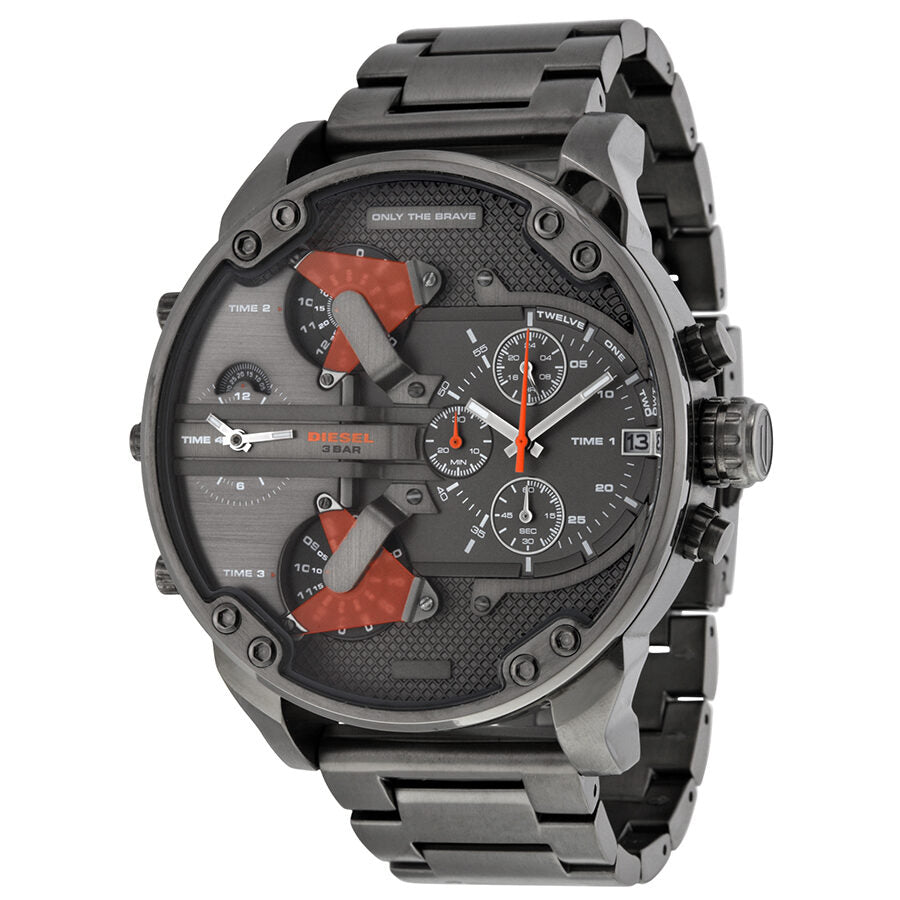 Diesel The Daddies Chronograph Four Time Zone Dial Men's Watch #DZ7315 - The Watches Men & CO