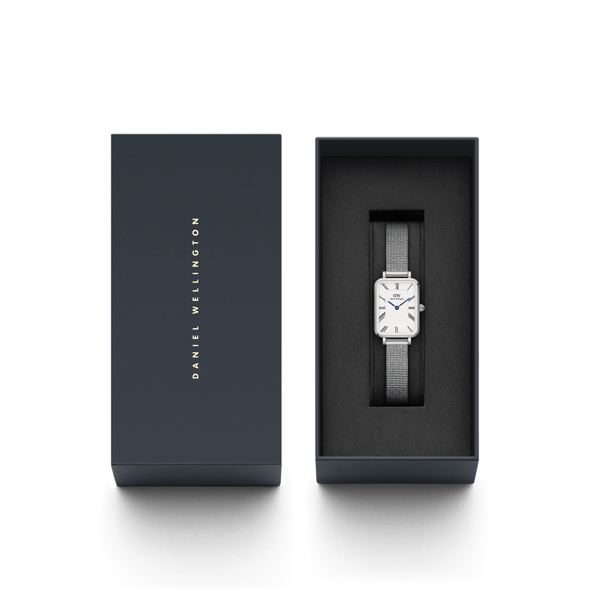 Daniel Wellington Quadro watch packaging and presentation box