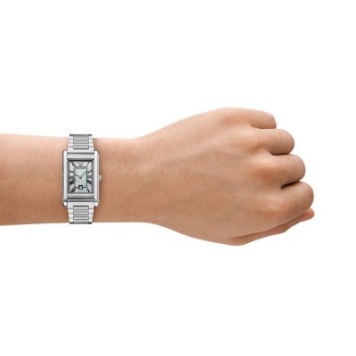 Emporio Armani AR11664 watch worn on wrist showing fit and rectangular face