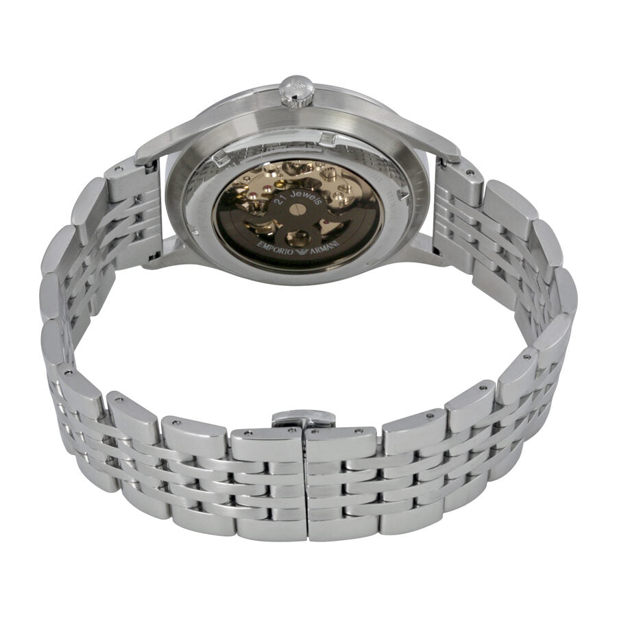 Caseback view of AR1922 displaying visible skeleton movement mechanism
