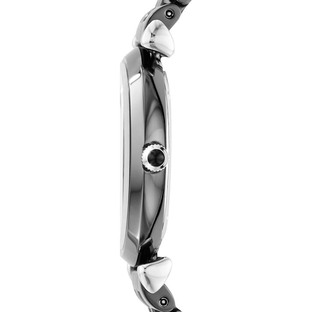Emporio Armani Ceramica AR1487 watch case and ceramic bracelet side profile