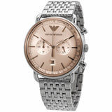 Emporio Armani Chronograph Quartz Beige Dial Men’s Watch AR11239 - Watch