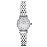 Emporio Armani Classic Mother Of Pearl Dial Stainless Steel Quartz Ladies Watch AR1763 - Watch