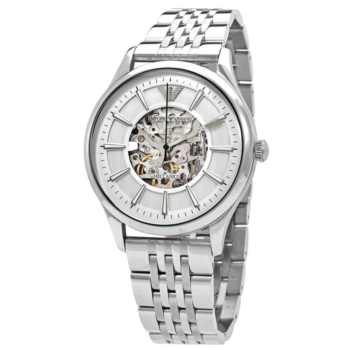 Emporio Armani Dress Automatic Silver Dial Men’s Watch AR1945 - Watch